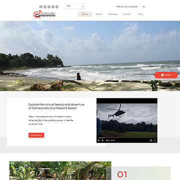 Website Design - Camaroncito Resort and Beach